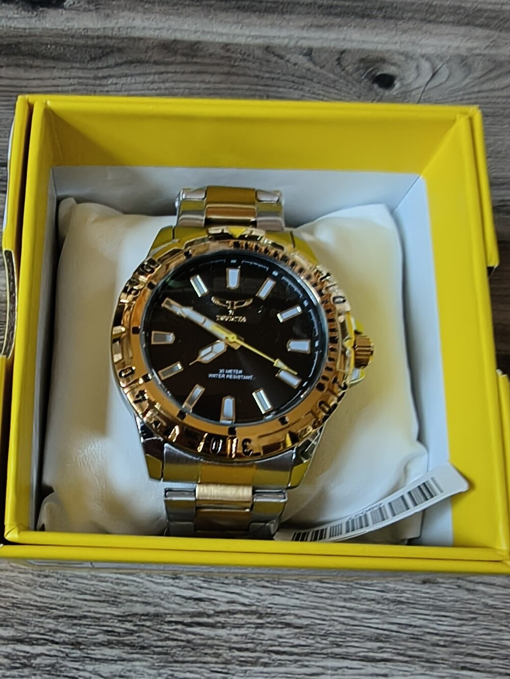 Invicta Specialty 69037 Men’s 42mm Gold Tone Black Dial Watch